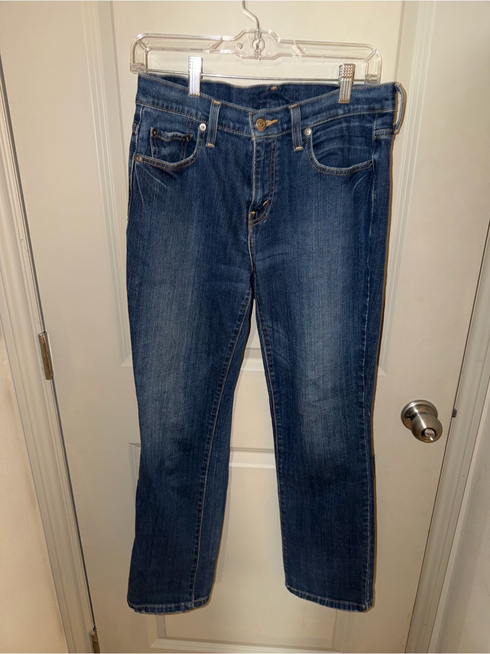 Classic Mid-Blue Women's Straight Jeans